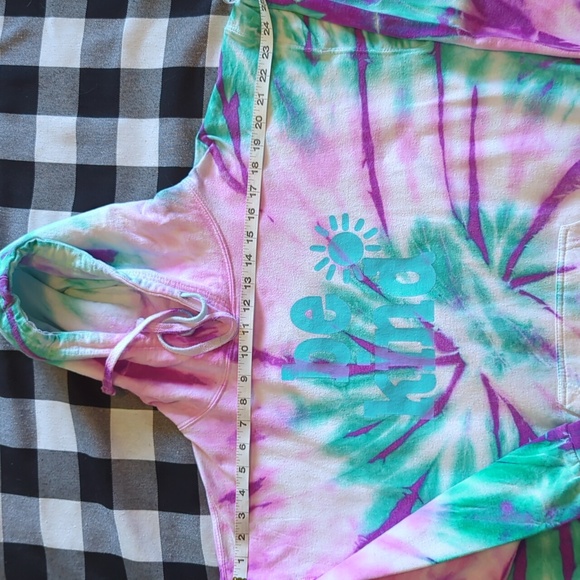 Be Kind Tie Dye Hoodie, Large - Picture 4 of 5